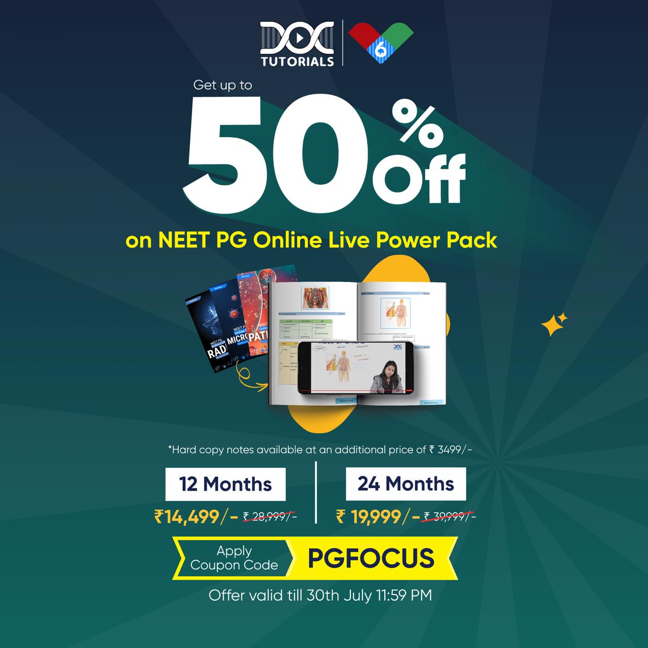 NEET PG 50% Off