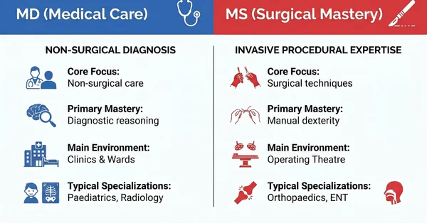 MD Vs MS