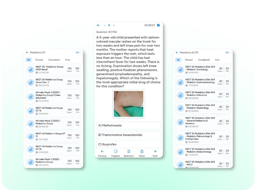 NEET SS Pediatric Test Series