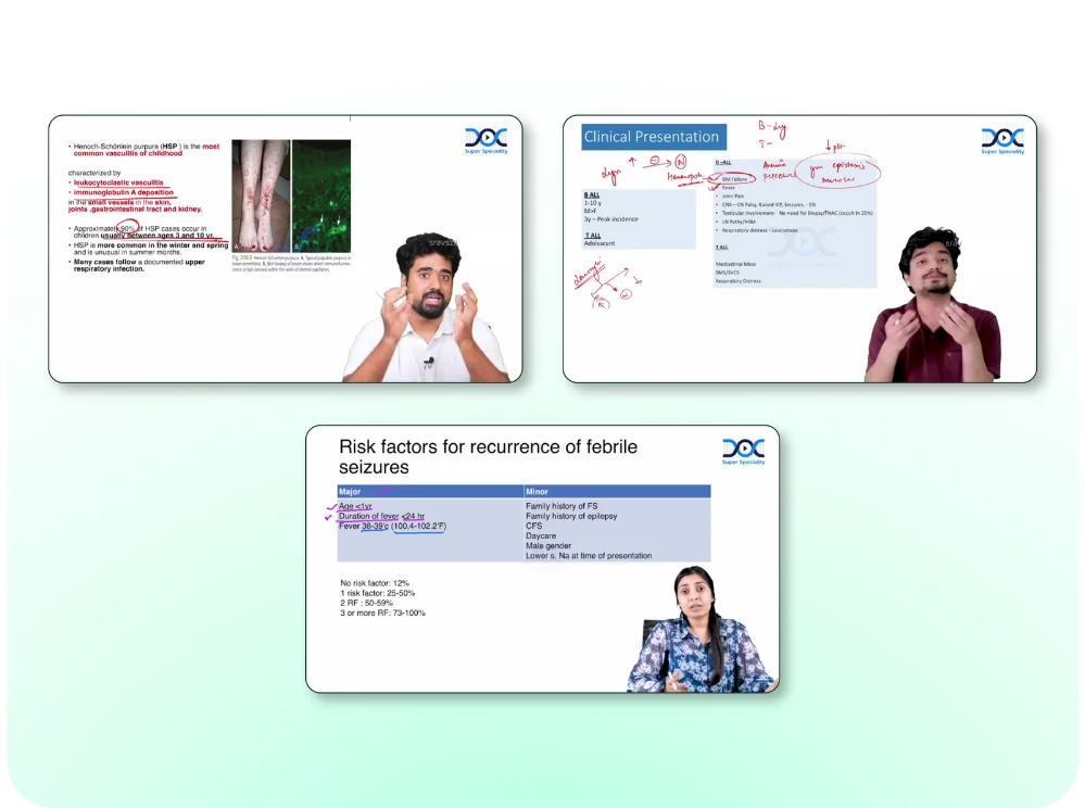 NEET SS Pediatrics Video Lectures