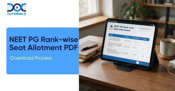 NEET PG Rank-wise Seat Allotment PDF